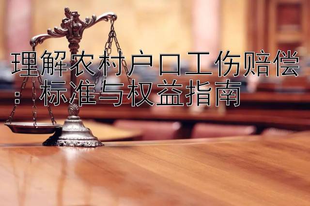 理解农村户口工伤赔偿：标准与权益指南