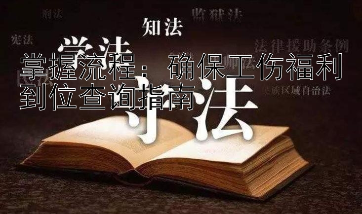 掌握流程：确保工伤福利到位查询指南