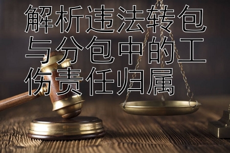 解析违法转包与分包中的工伤责任归属