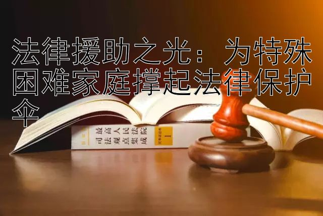 法律援助之光：为特殊困难家庭撑起法律保护伞