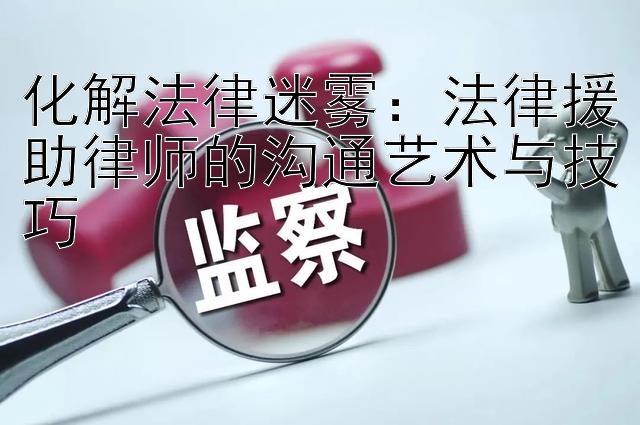 化解法律迷雾：法律援助律师的沟通艺术与技巧