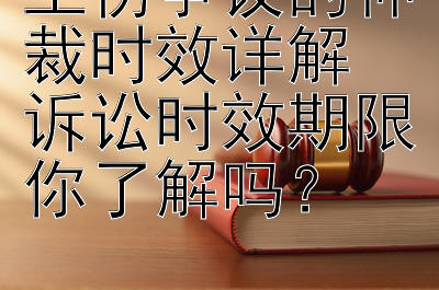 工伤争议的仲裁时效详解  
诉讼时效期限你了解吗？